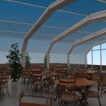 sliding glass rooms for restaurants