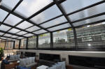 retractable glass roof for rooftop