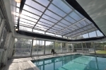 commercial pool retractable skylight