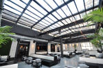 retractable glass roof for restaurants