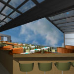 motorized glass skylight