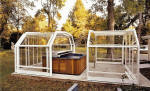 retractable hot tub enclosure