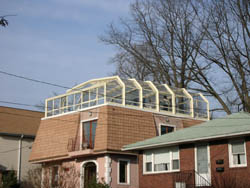 residential retractable glass roof