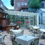 sherman's taphouse CT trackless retractable restaurant glass room
