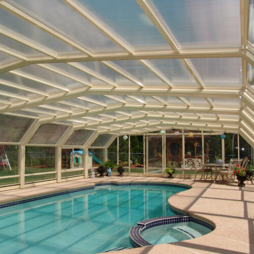 Connecticut Glass Pool Enclosure Manufactured by Roll-A-CoverAmerica's ...