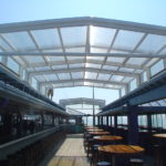 martell's tiki bar retractable skylight