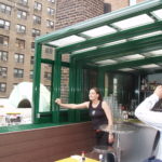 trackless glass rooftop restaurant enclosure