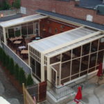 sherman's taphouse CT retractable glass sunroom