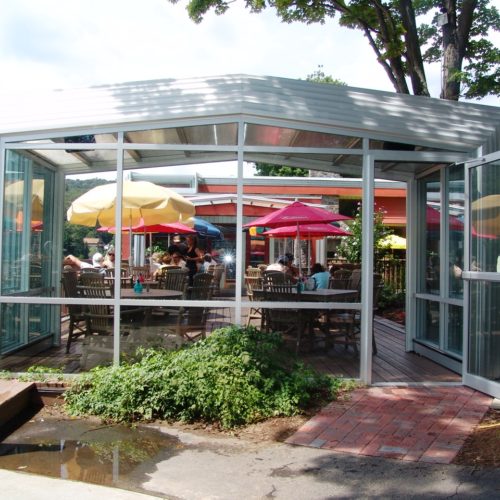 Housatonic House Retractable Enclosure Manufactured by RollA