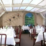 Mont Blanc Restaurant NY Retractable restaurant glass enclosure