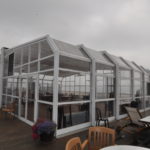 sunny atlantic beach club retractable glass atrium