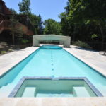 Open air pool enclosure