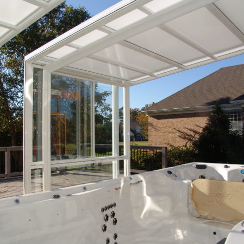 Glass Swim Spa Enclosures Manufactured by Roll-A-CoverAmerica's Leading ...