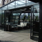 ravel hotel nyc retractable rooftop glass enclosure and sliding walls