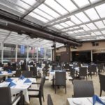athena restaurant retractable glass roof