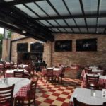 pizano's pizza retractable glass roof