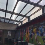 Cafe Rubio Retractable Roof Skylight