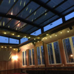 sliding glass restaurant enclosure