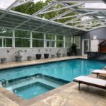 motorized pool roof