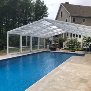 Maine Pool Enclosure Manufactured by Roll-A-Cover, Intl.America's ...