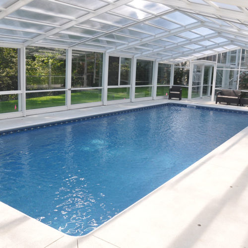 Maine Pool Enclosure Manufactured By Roll-a-cover, Intl.america's 