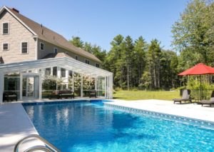 retractable glass pool enclosure