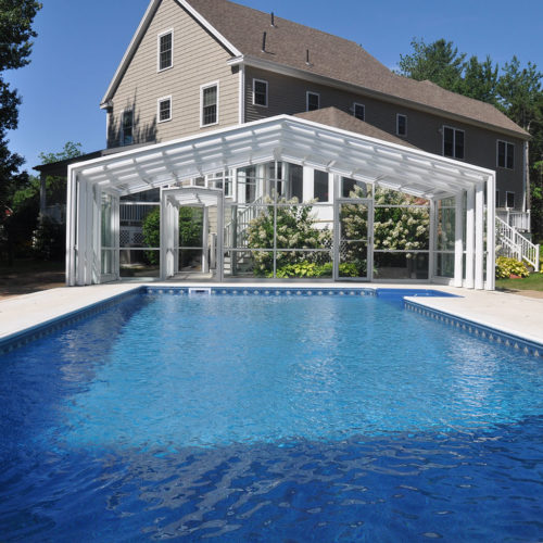 Maine Pool Enclosure Manufactured by Roll-A-Cover, Intl.America's ...