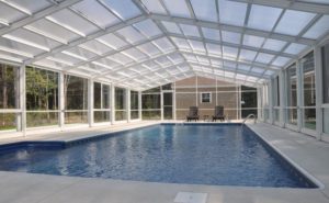 residential pool enclosure and walkway