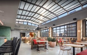 pod Philly hotel retractable skylight roof el tech