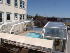 condominium glass pool covers