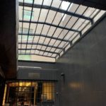 retractable glass skylight
