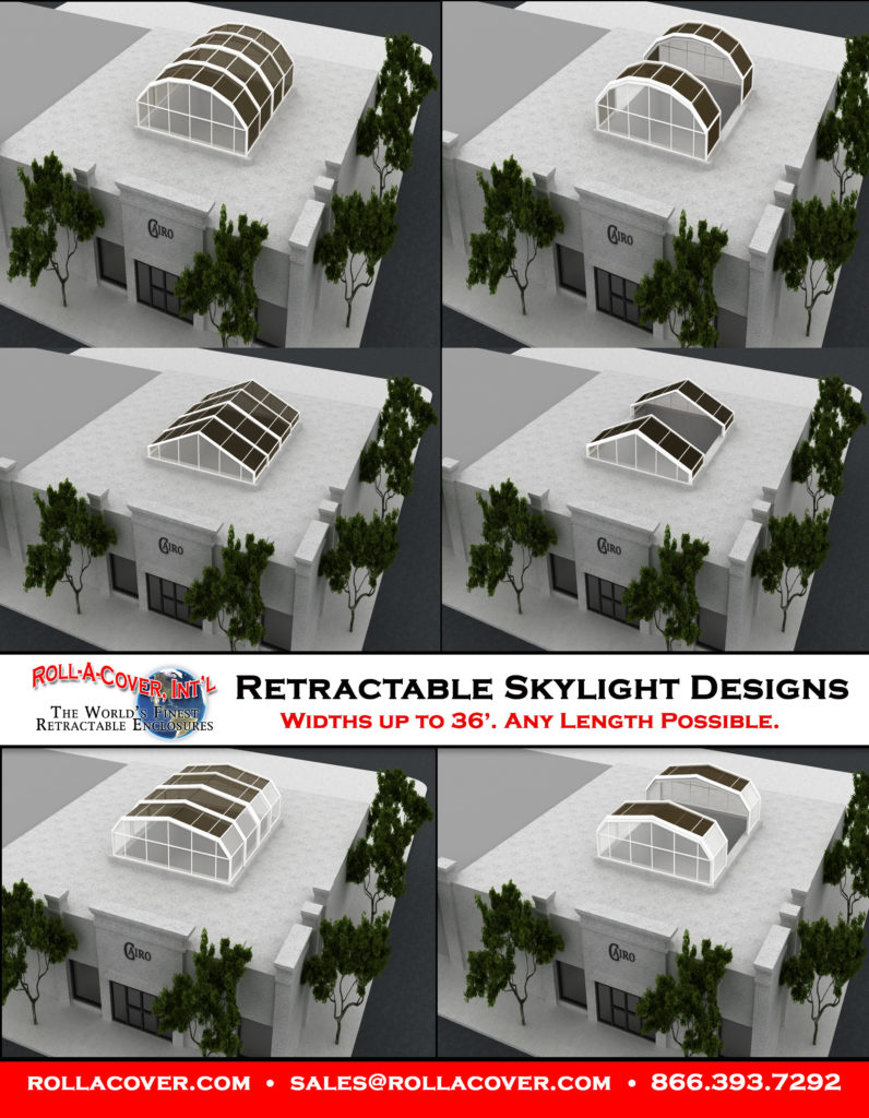 retractable skylight systems