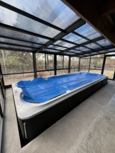 montana retractable swim spa enclosure