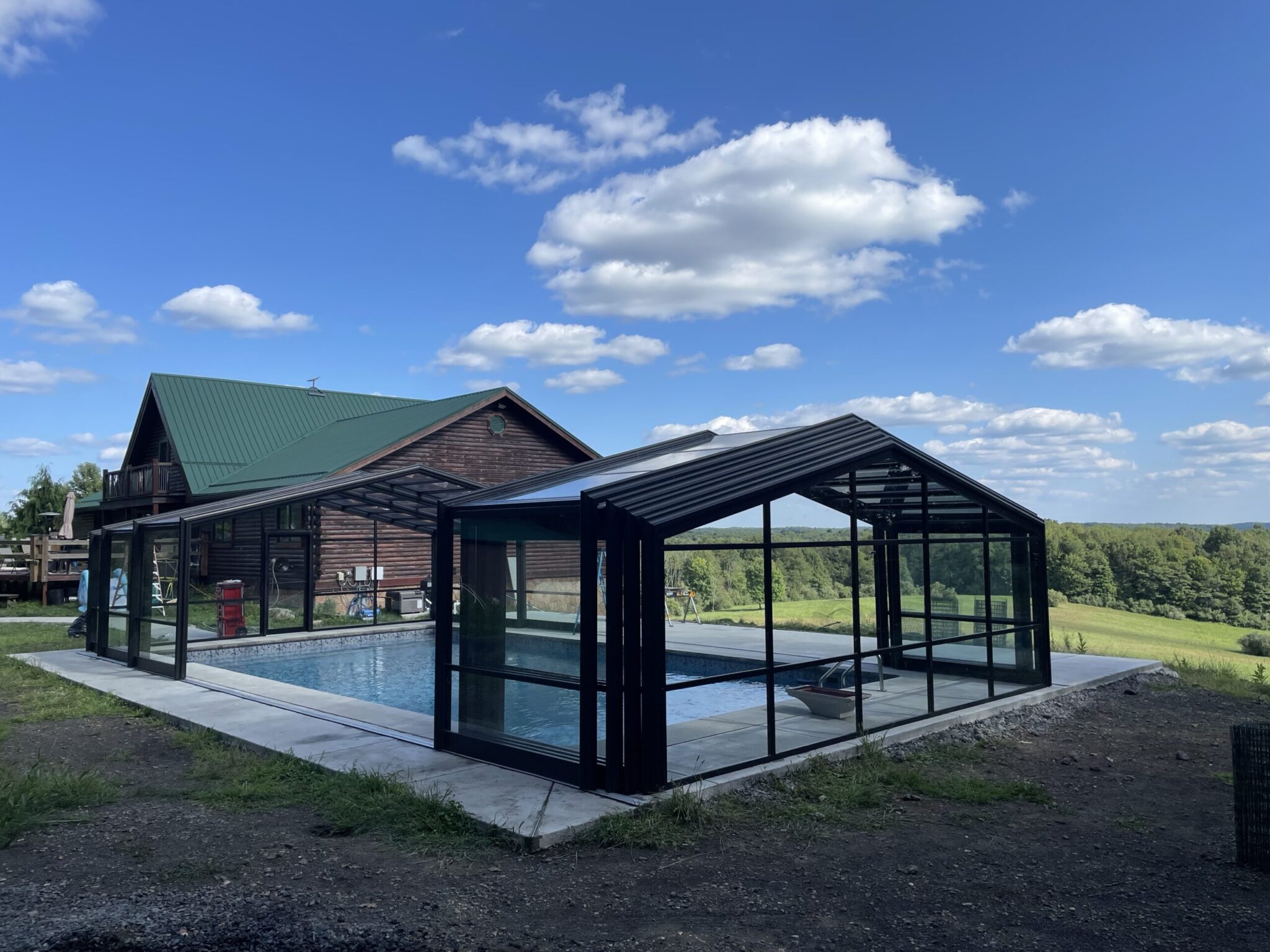 retractable pool enclosure